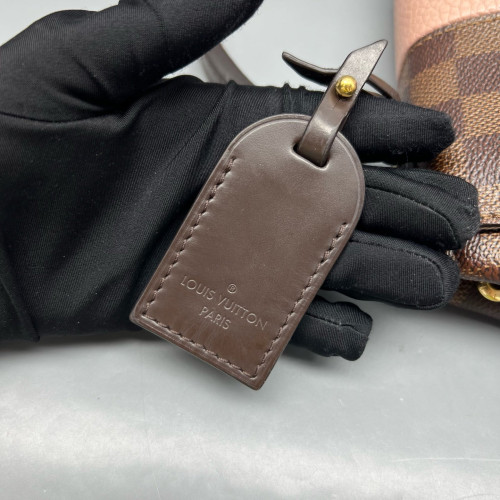 Louis Vuitton Bond Street Handbag BB Damier Ebene Brown Pink Louis Vuitton Bond Street Handbag BB Damier Ebene Brown Pink