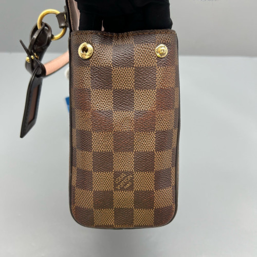 Louis Vuitton Bond Street Handbag BB Damier Ebene Brown Pink Louis Vuitton Bond Street Handbag BB Damier Ebene Brown Pink