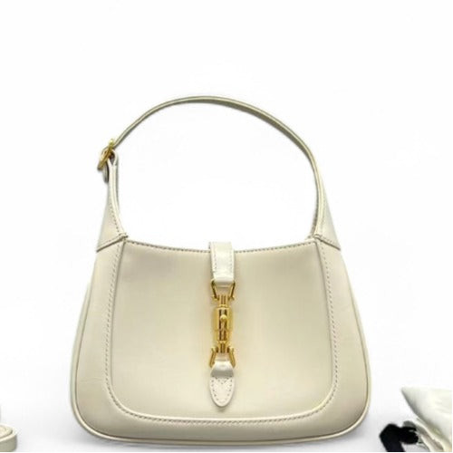 Gucci Mini Jackie 1961 Hobo Calfskin White
