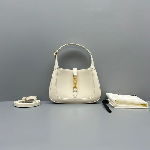 Gucci Mini Jackie 1961 Hobo Calfskin White