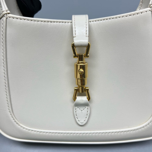 Gucci Mini Jackie 1961 Hobo Calfskin White