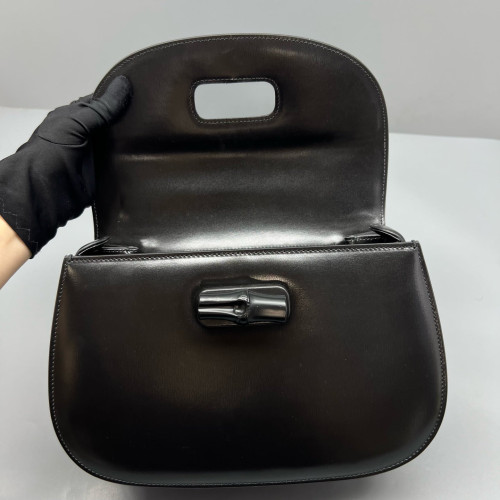 Gucci Bamboo 1947 Medium Calfskin Black