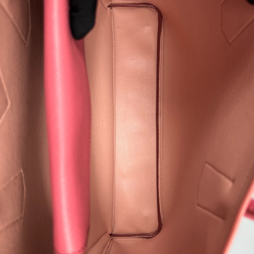 Prada Medium Double Handle Bag Saffiano Calfskin Pink