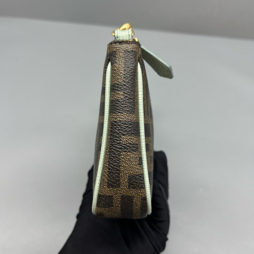 Fendi Chain Hobo FF Brown White Black