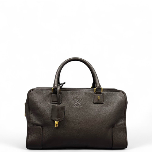 Loewe Amazona 36 Calfskin Dark Brown