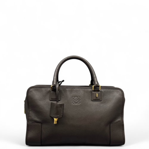 Loewe Amazona 36 Calfskin Dark Brown