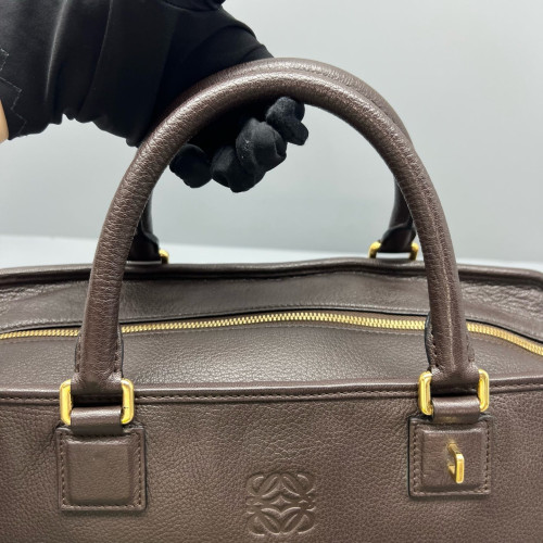 Loewe Amazona 36 Calfskin Dark Brown