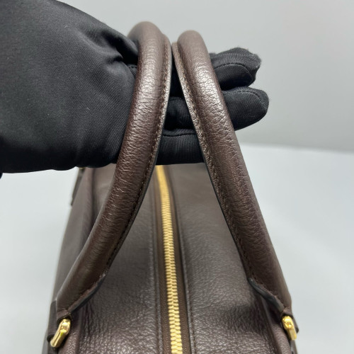 Loewe Amazona 36 Calfskin Dark Brown