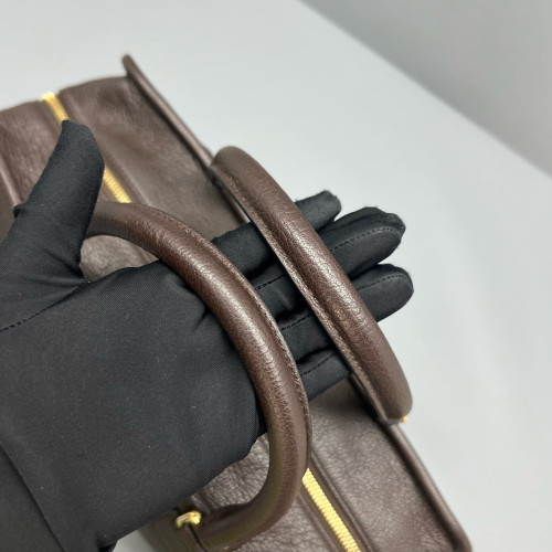 Loewe Amazona 36 Calfskin Dark Brown