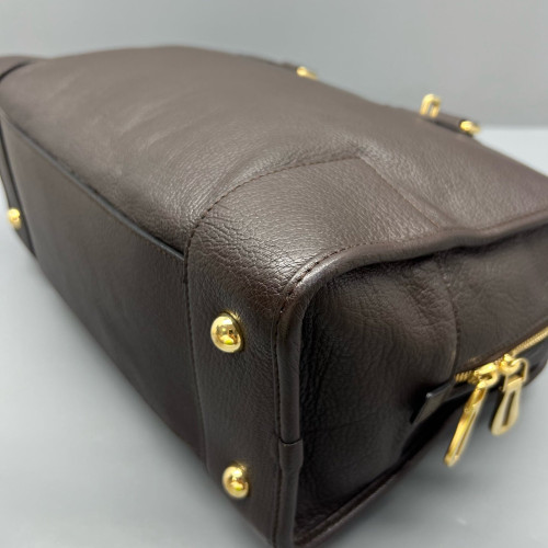 Loewe Amazona 36 Calfskin Dark Brown