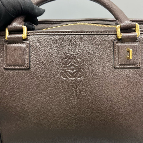 Loewe Amazona 36 Calfskin Dark Brown