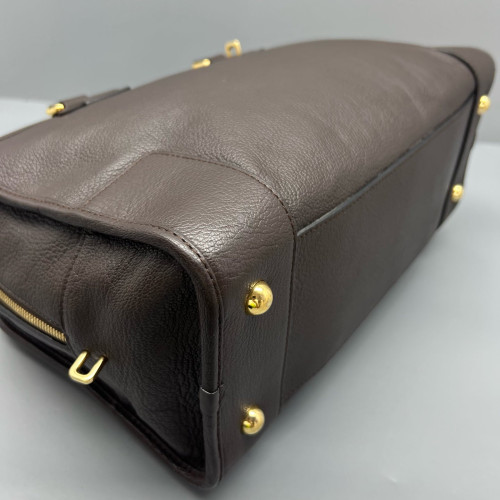 Loewe Amazona 36 Calfskin Dark Brown