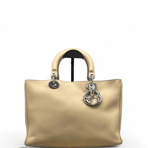 Dior Medium Diorissimo Tote Calfskin Natural Tan