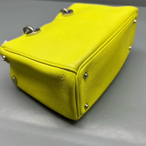 Dior Small Diorissimo Tote Grained Calfskin Yellow