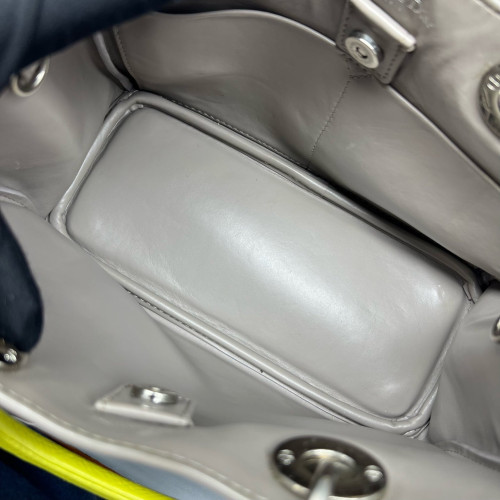 Dior Small Diorissimo Tote Grained Calfskin Yellow