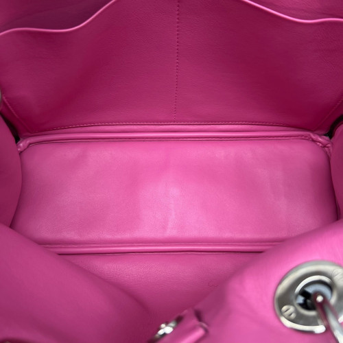 Dior Medium Diorissimo Tote Calfskin Pink Beige Dark Blue