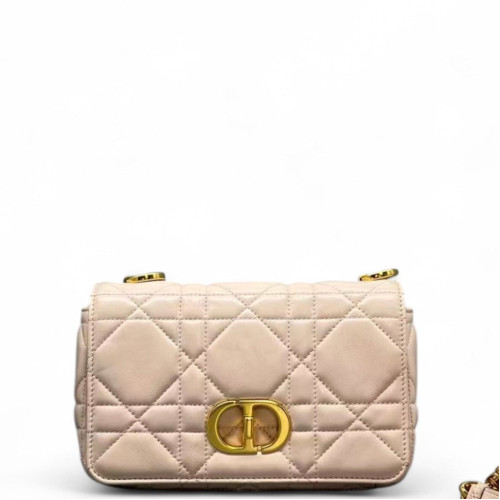 Dior Small Caro Bag Calfskin Light Pink