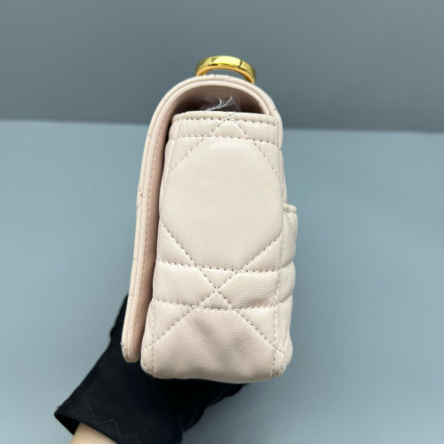 Dior Small Caro Bag Calfskin Light Pink