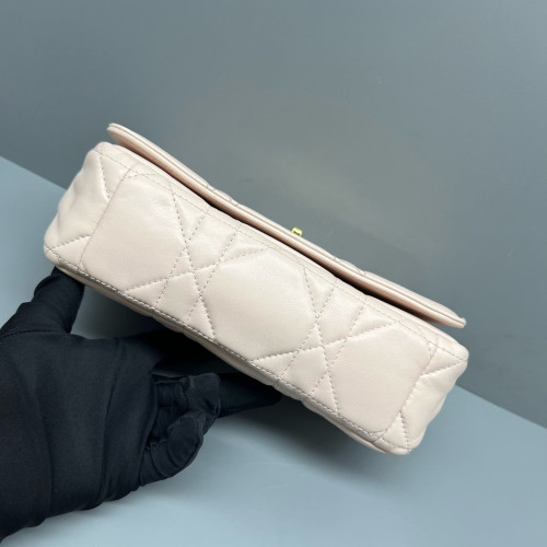 Dior Small Caro Bag Calfskin Light Pink