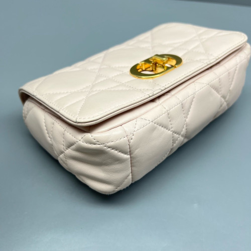 Dior Small Caro Bag Calfskin Light Pink