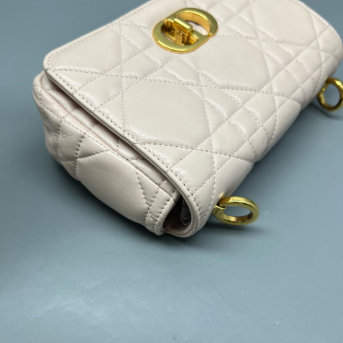 Dior Small Caro Bag Calfskin Light Pink