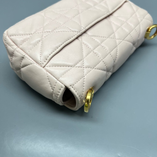 Dior Small Caro Bag Calfskin Light Pink