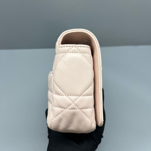 Dior Small Caro Bag Calfskin Light Pink