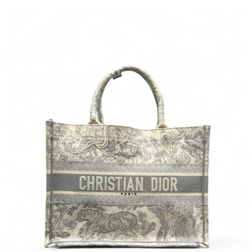 Dior Medium Book Tote Canvas Light Grey Beige Dior Medium Book Tote Canvas Light Grey Beige
