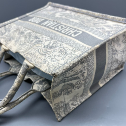 Dior Medium Book Tote Canvas Light Grey Beige Dior Medium Book Tote Canvas Light Grey Beige