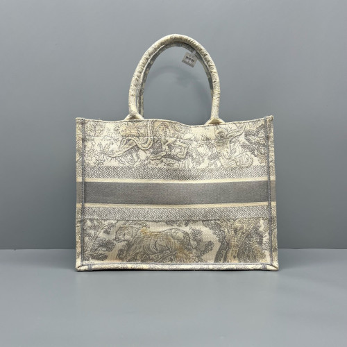 Dior Medium Book Tote Canvas Light Grey Beige Dior Medium Book Tote Canvas Light Grey Beige