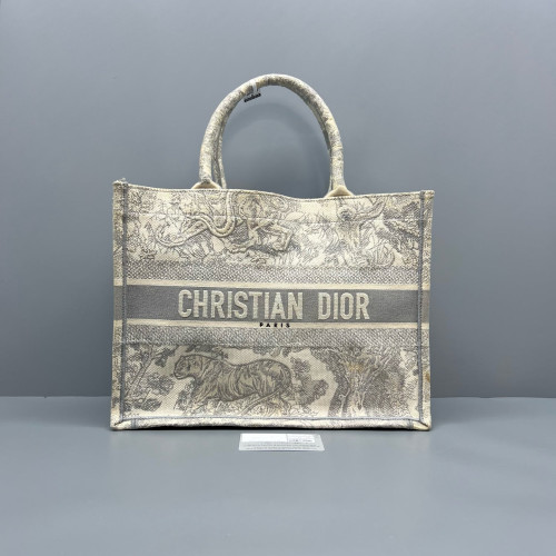 Dior Medium Book Tote Canvas Light Grey Beige Dior Medium Book Tote Canvas Light Grey Beige