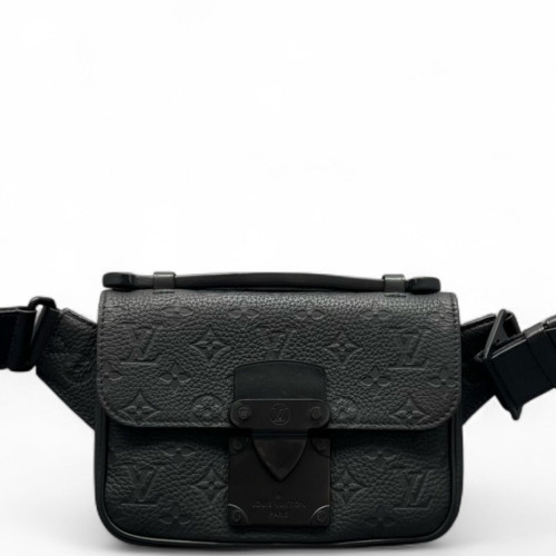 Louis Vuitton S Lock Sling Bag Monogram Empreinte Black