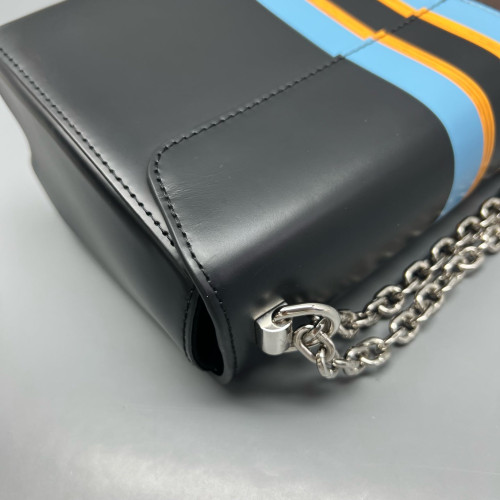 Louis Vuitton Twist MM Monogram Brown Blue Black