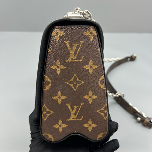 Louis Vuitton Twist MM Monogram Brown Blue Black