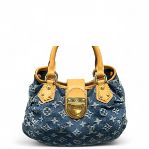 Louis Vuitton Handbag Denim Monogram Blue Louis Vuitton Handbag Denim Monogram Blue