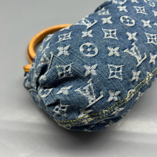 Louis Vuitton Handbag Denim Monogram Blue