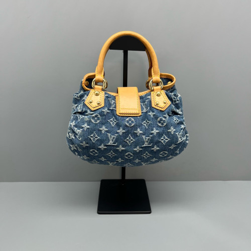Louis Vuitton Handbag Denim Monogram Blue