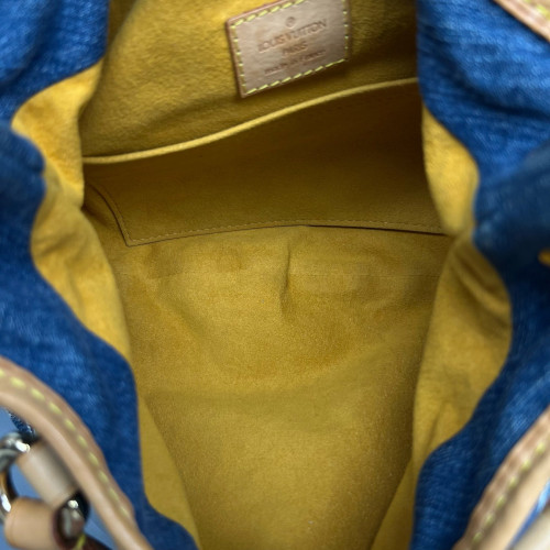 Louis Vuitton Handbag Denim Monogram Blue