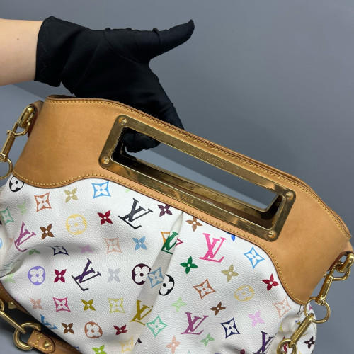 Louis Vuitton Judy MM Monogram Multicolor White