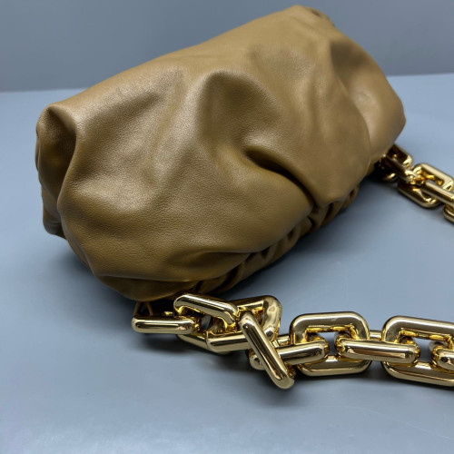 Bottega Veneta The Pouch Chain Nappa Brown