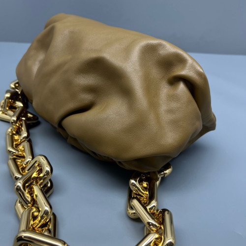Bottega Veneta The Pouch Chain Nappa Brown