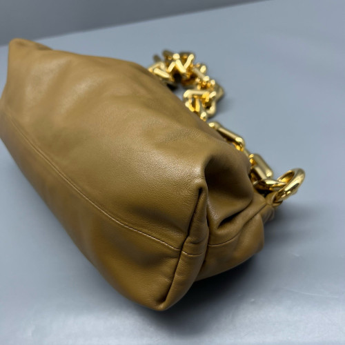 Bottega Veneta The Pouch Chain Nappa Brown