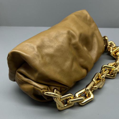 Bottega Veneta The Pouch Chain Nappa Brown