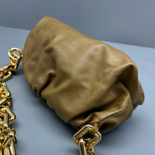 Bottega Veneta The Pouch Chain Nappa Brown