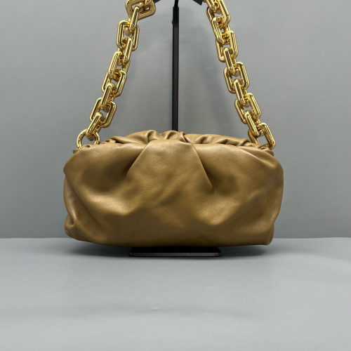 Bottega Veneta The Pouch Chain Nappa Brown
