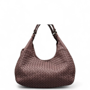 Bottega Veneta Medium Campana Hobo Calfskin Intrecciato Wisteria