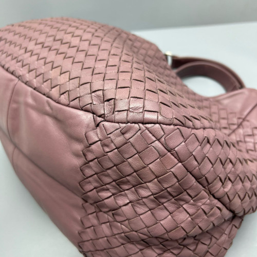 Bottega Veneta Medium Campana Hobo Calfskin Intrecciato Wisteria