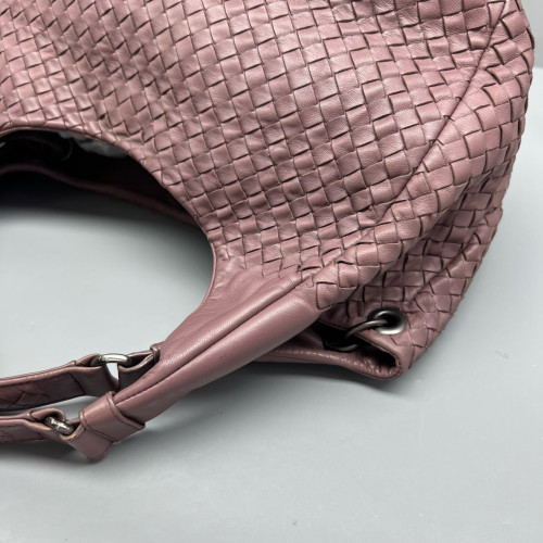Bottega Veneta Medium Campana Hobo Calfskin Intrecciato Wisteria
