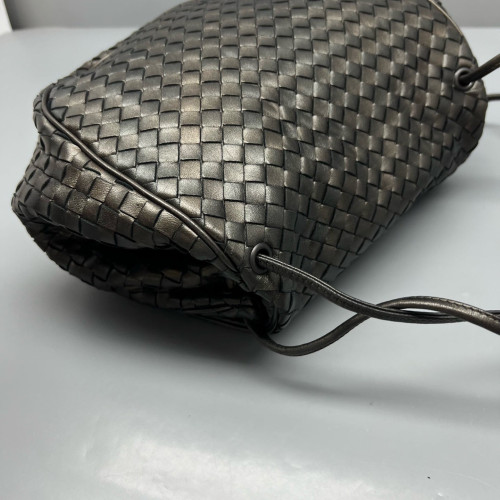 Bottega Veneta Flap Bag Calfskin Intrecciato Black