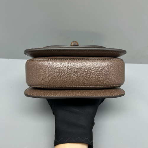 Gucci Bamboo 1947 Mini GG Supreme Monogram Beige Brown Green